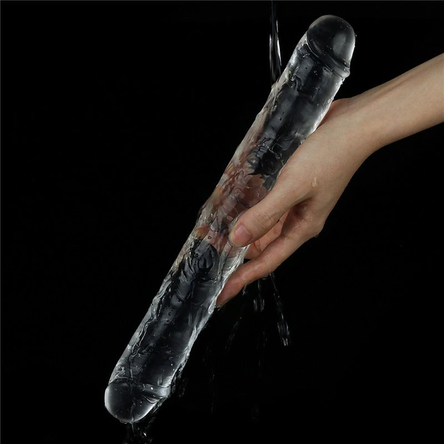 Двойной фаллоимитатор Lovetoy Flawless Clear Double dildo 12 (22205000000000000) - изображение 7