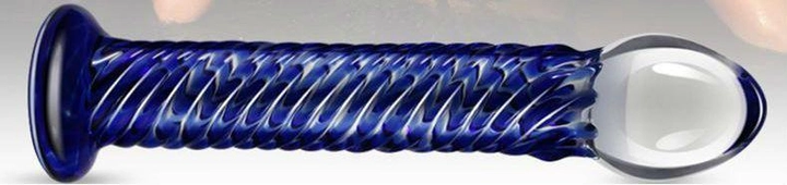 Фалоімітатор Lovetoy Glass Romance колір синій (18972007000000000) - зображення 1