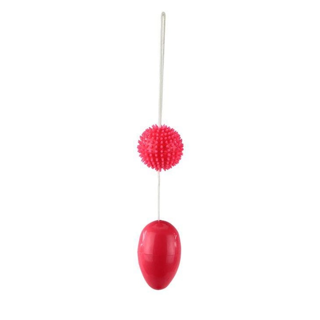 Вагинальные шарики с шипами «Vaginal Balls», цвет розовый, Eroton 30349