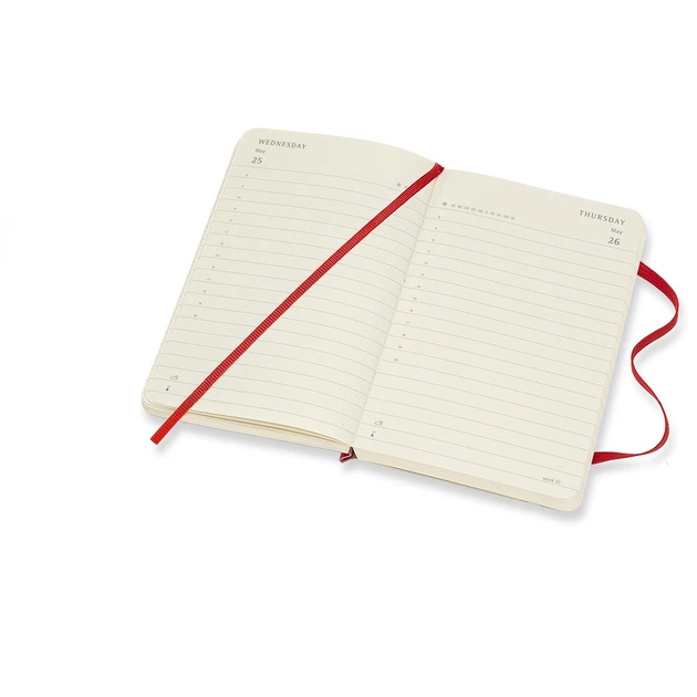 Щоденник Moleskine 2022 маленький червоний 8056420855685 - Фото 3 Щоденник Moleskine 2022 маленький червоний 8056420855685 - изображение 3