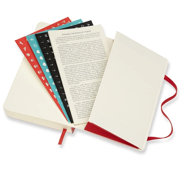Щоденник Moleskine 2022 маленький червоний 8056420855685 - Фото 6 Щоденник Moleskine 2022 маленький червоний 8056420855685 - изображение 6