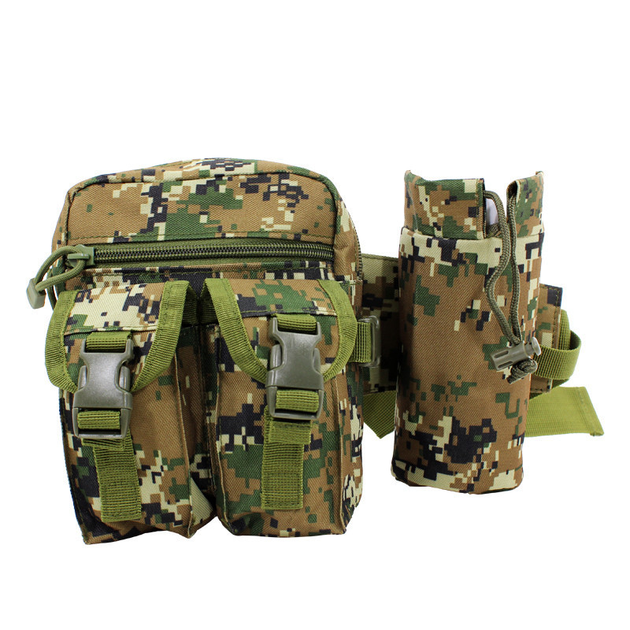 Сумка тактическая на пояс AOKALI Outdoor A33 4L Camouflage Green (SKU_5364-16844) - изображение 2