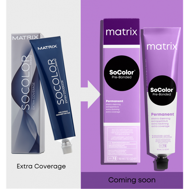 Крем-краска Matrix Socolor Beauty Extra Coverage Pre-Bonded для седых ...