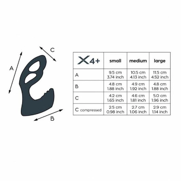 Вибромассажер простаты Joy Division XPander X4+, PowerRocket, Small (21436000000000000) - изображение 2