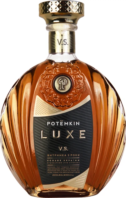 Бренді Потьомкін Luxe V.S. 0.5 л 40% (4820014851995) - Фото 1 Бренді Потьомкін Luxe V.S. 0.5 л 40% (4820014851995) - зображення 1