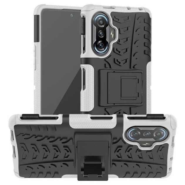 Защитный чехол Unicase Hybrid X для Xiaomi Redmi K40 Gaming Poco F3 Gt Black White фото 8189