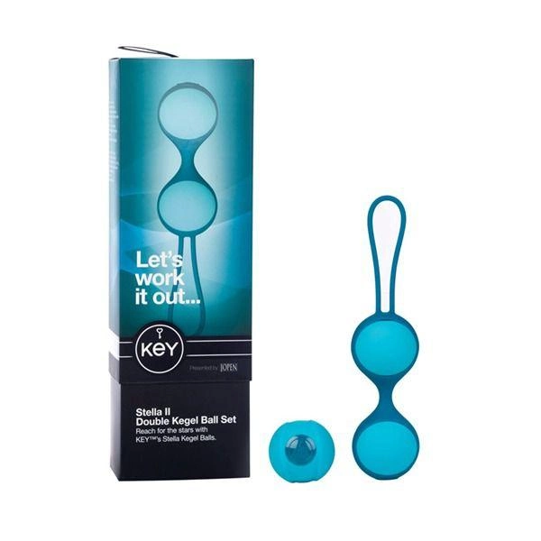 Вагінальні кульки Stella II Kegel Ball Set колір блакитний (12707008000000000) - зображення 2