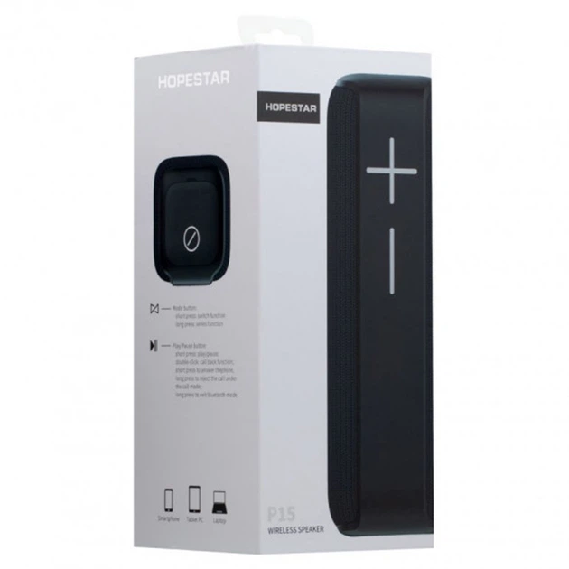 Портативная беспроводная Bluetooth колонка Hopestar P15 Original Black (P15) - Фото 8 Портативная беспроводная Bluetooth колонка Hopestar P15 Original Black (P15) - изображение 8