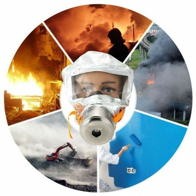 Противогаз полнолицевой Fire Mask TZL-30 защита органов дыхания на 30 ...
