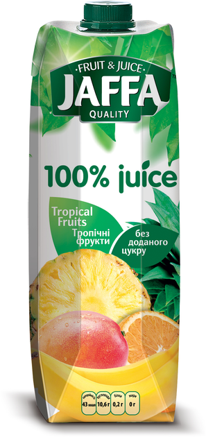 Упаковка соку Jaffa Тропічні фрукти 0.95 л х 12 шт (4820003684917 ...