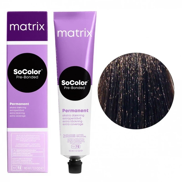 Крем-фарба Matrix Socolor Beauty Extra Coverage для сивого волосся 504N натуральний шатен 90 мл - Фото 1 Крем-фарба Matrix Socolor Beauty Extra Coverage для сивого волосся 504N натуральний шатен 90 мл - зображення 1