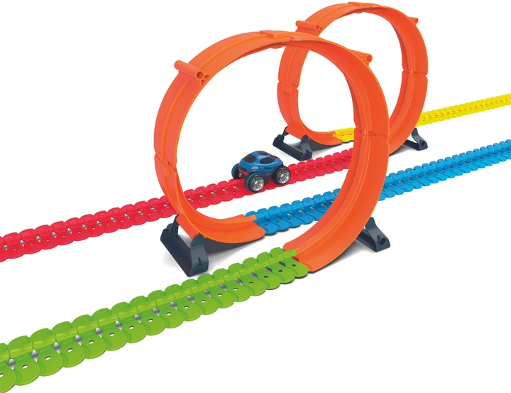 Zestaw elementów dodatkowych do toru Smoby Flexstream Double loop 23 elementy (7600180912) - obraz 4