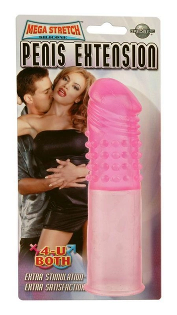 Насадка-подовжувач пеніса Mega Stretch Penis Extension колір рожевий (15856016000000000) - зображення 2