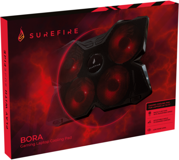 Охолоджувальна підставка для ноутбука SureFire BORA Red (48819) - зображення 3