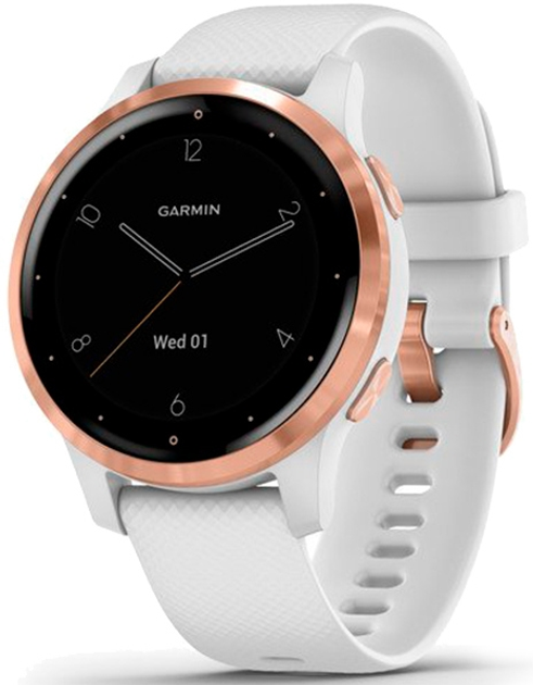 Смарт-часы Garmin Vivoactive 4S White/Rose Gold (010-02172-23) – фото ...