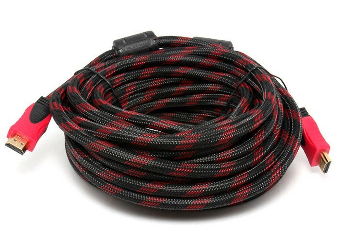 Кабель HDMI-HDMI Donli в тканевой оплетке 10 м (3399yop) - Фото 1 Кабель HDMI-HDMI Donli в тканевой оплетке 10 м (3399yop) - изображение 1