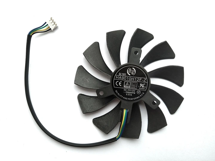 Вентилятор ONG HUA для видеокарты MSI 87 мм 4-pin HA9010H12F-Z (HA9010H12SB-Z XY-D09010SH HA9010H12SF-Z) (№54) - изображение 2