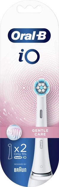 Насадки до зубної щітки Oral-B iO Gentle Care Білі, 2 шт (4210201343646) Poland - зображення 2