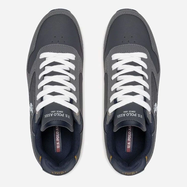 Buty sportowe męskie na platformie do kostki U.S. Polo Assn NOBIL003M-AYH1 44 28.5 cm Szare (8055197239261) - obraz 5
