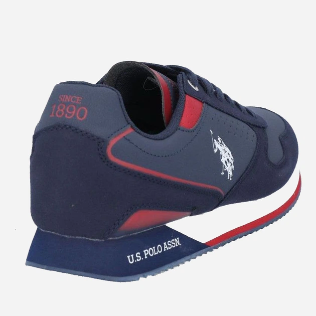 Sneakersy męskie U.S. Polo Assn NOBIL003M-AYH1 43 28 cm Ciemnogranatowe (8055197239117) - obraz 3