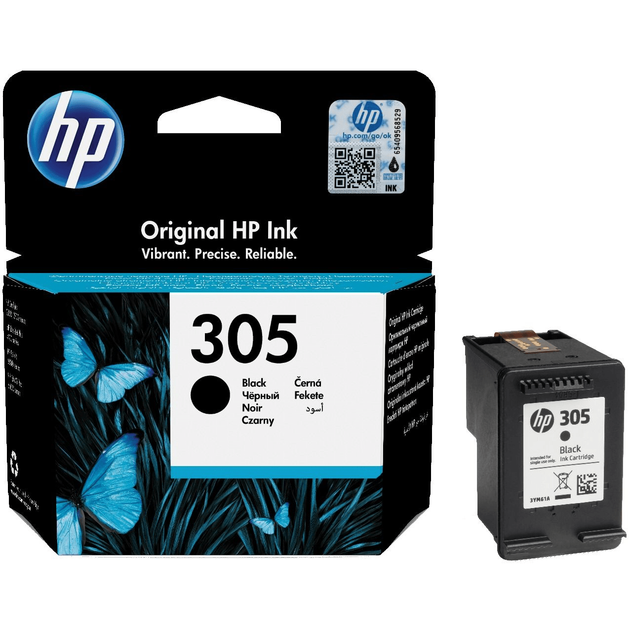 Картридж для HP DeskJet 4122 HP 305 Black 3YM61AE - Фото 2 Картридж для HP DeskJet 4122 HP 305 Black 3YM61AE - изображение 2