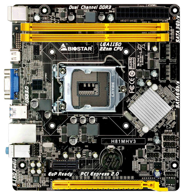 Biostar h81mhv3 совместимость с процессорами