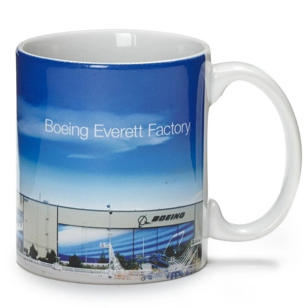 Чашка Boeing Everett Factory Mug 300 мл Синяя - изображение 2