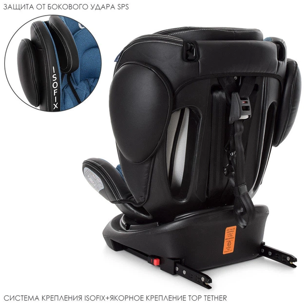 Автокресло ISOFIX ME 1045 EVOLUTION 360° (0-36 кг) Черно-бежевое - изображение 3
