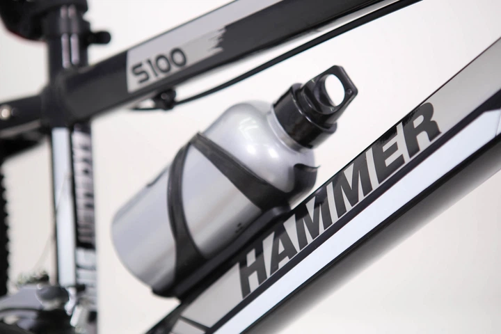 Гірський підлітковий велосипед HAMMER Excellent S100 24 дюйми колеса, сталева рама 13" Cірий - зображення 5