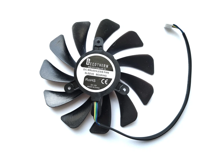 Вентилятор кулер для видеокарты MSI GTX 1660 TI SUPER RTX 2060 2070 3050 3060 Ti AERO 95 мм Ecotherm GFM10012H12SPA (XY-D10015SH HA10015H12SB-Z XY-D10015BH) №317 - Фото 2 Вентилятор кулер для видеокарты MSI GTX 1660 TI SUPER RTX 2060 2070 3050 3060 Ti AERO 95 мм Ecotherm GFM10012H12SPA (XY-D10015SH HA10015H12SB-Z XY-D10015BH) №317 - изображение 2