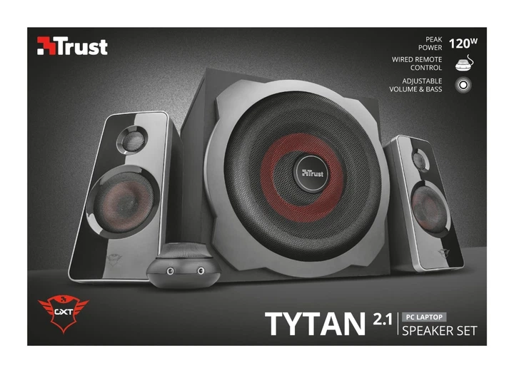 Акустическая система (Колонки) Trust 19023_TRUST 2.1 GXT 38 Tytan Ultimate Bass Speaker Set BLACK - Фото 11 Акустическая система (Колонки) Trust 19023_TRUST 2.1 GXT 38 Tytan Ultimate Bass Speaker Set BLACK - изображение 11