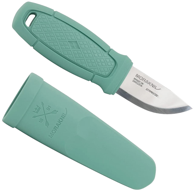 Нож фиксированный Mora Eldris Light Duty (длина: 145мм, лезвие: 59мм), зеленый - изображение 2