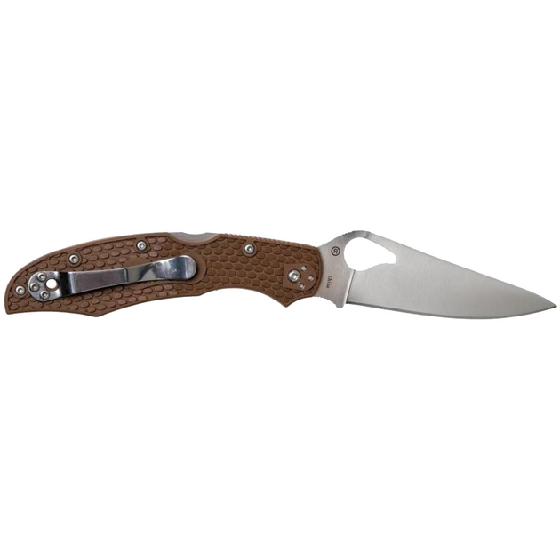 Нож складной Spyderco Byrd Cara Cara 2 (длина: 217мм, лезвие: 95мм), коричневый - изображение 2