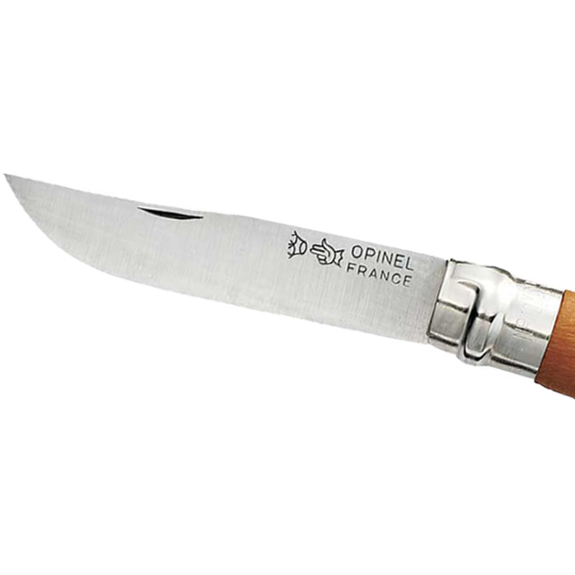 Нож складной Opinel №10 Carbone (длина: 210мм, лезвие: 100мм), бук - изображение 2