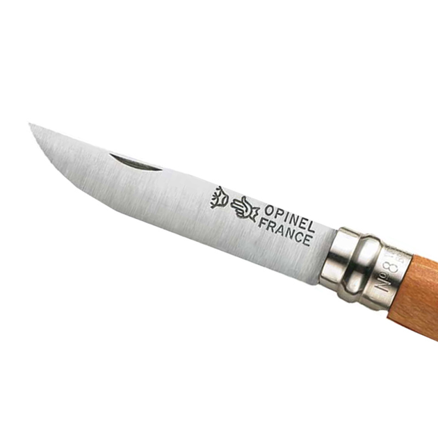 Нож складной Opinel №8 Carbone (длина: 190мм, лезвие: 85мм), бук - изображение 2
