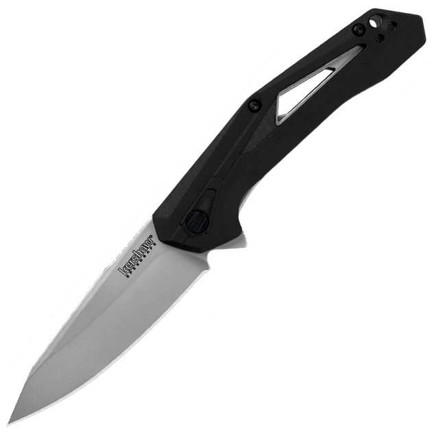Нож складной Kershaw Airlock (длина: 185мм, лезвие: 76мм), черный - изображение 1