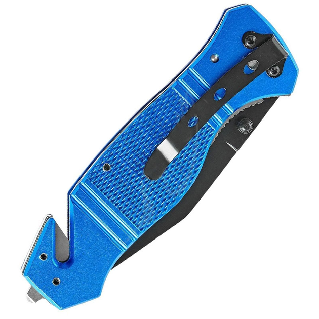Нож складной SKIF Plus Lifesaver (длина: 207мм, лезвие: 85мм), синий - изображение 2