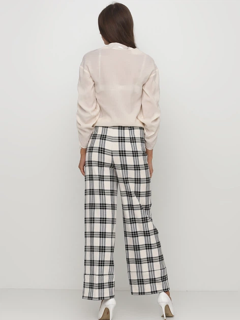 Брюки женские H&M 0725354_клетка_06 36 Белые (KAY2000000560090) - Фото 2 Брюки женские H&M 0725354_клетка_06 36 Белые (KAY2000000560090) - изображение 2