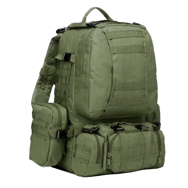 Рюкзак тактический с подсумками (55л), олива - изображение 1