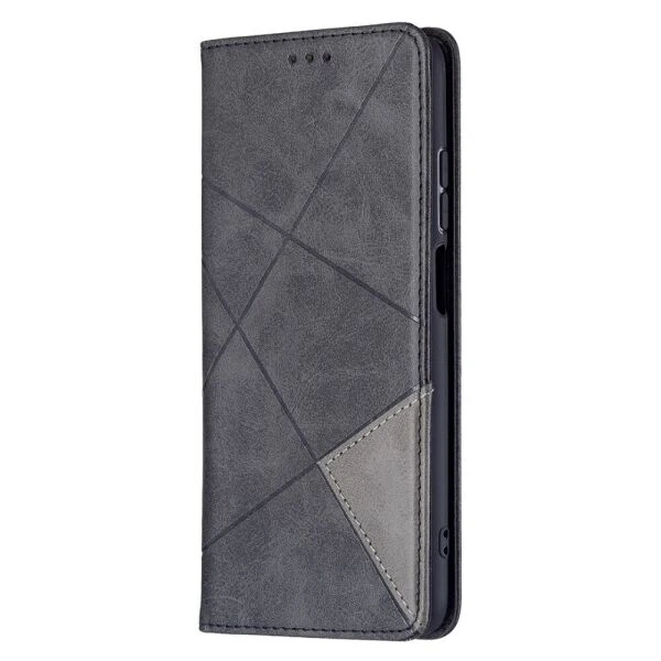 Чехол-книжка с кармашками UniCase Geometric Pattern для Xiaomi Redmi 10 / 10 (2022) / 10 Prime - Black - изображение 3
