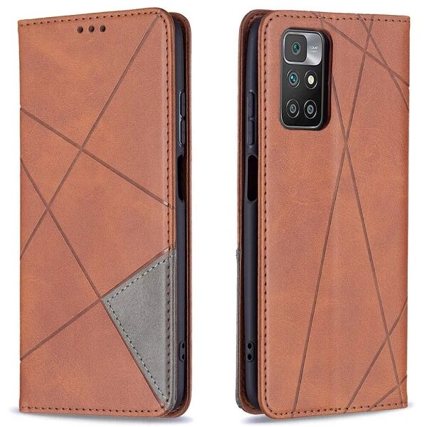 Чехол UniCase Geometric Pattern для Xiaomi Redmi 10 / 10 (2022) / 10 Prime - Coffee - изображение 2