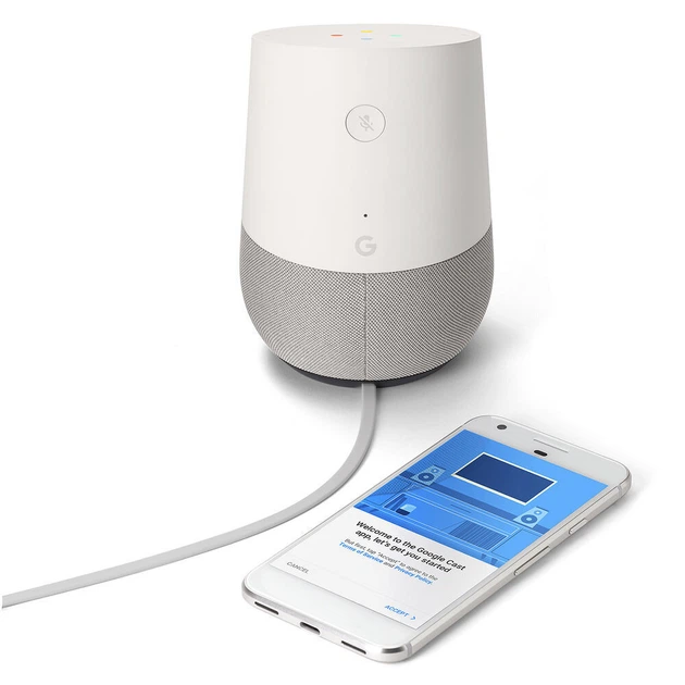 Смарт колонка Google Home White Slate – фото, отзывы