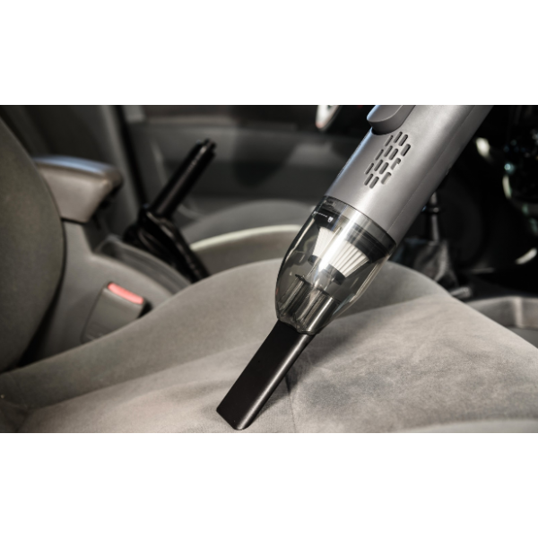 Автомобильный пылесос Grikey Mini, ручной портативный Х03 Car Vacuum Cleaner 2500mAh, 75W, USB из ABS пластика серый - изображение 5