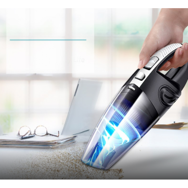 Автомобильный пылесос аккумуляторный Moltis М2, 2200mAh, 120W, от USB из ABS пластика черный 10001 - изображение 5