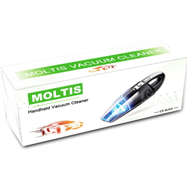 Автомобильный пылесос аккумуляторный Moltis М2, 2200mAh, 120W, от USB из ABS пластика черный 10001 - изображение 9
