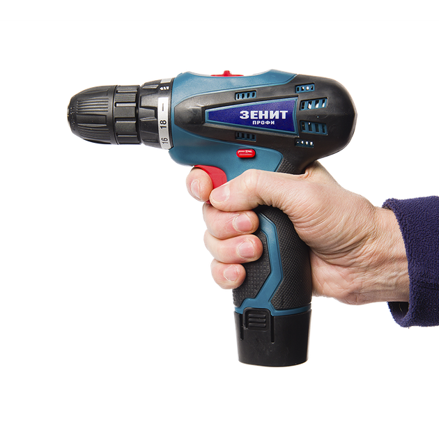 Аккумуляторный шуруповерт Зенит Профи ЗША-1213 Ф (843862) - изображение 8