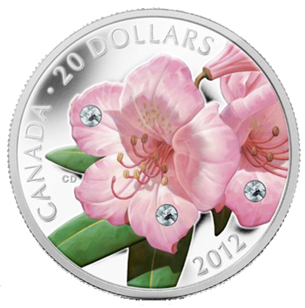 Сингапур 5 долларов 2001 UNC Цветок биметалл голограмма