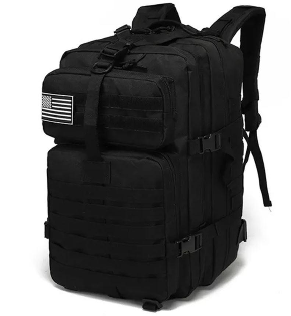 Рюкзак тактический ZE-002 35 л, черный - изображение 1