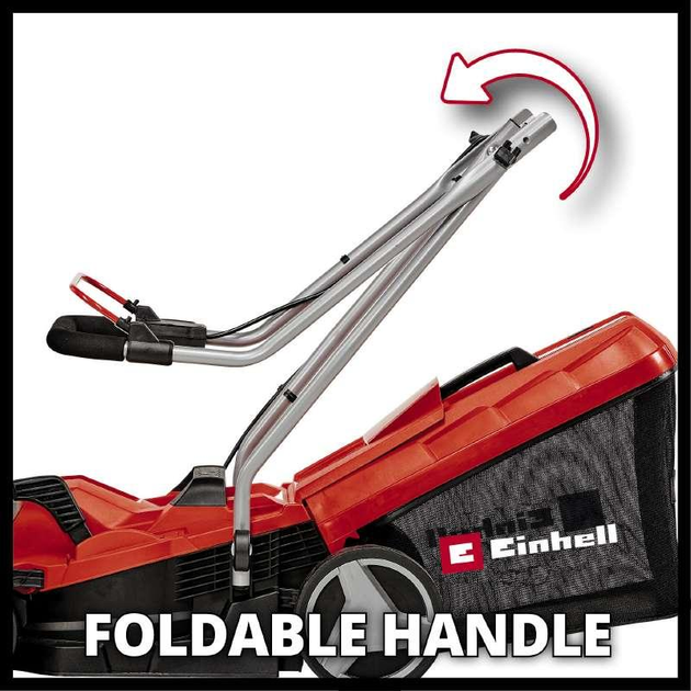 Газонокосилка аккумуляторная Einhell GE-CM 18/33 Li - Solo с зарядным устройством и аккумулятором 18V 4,0 Ah - изображение 5