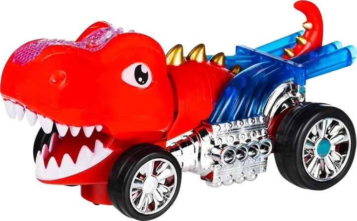 Інтерактивна іграшка Maya Toys Діно машинка з парою Червона (4812501174823-1) - зображення 1